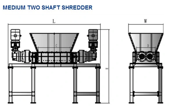 Aluminum Wheel Shredder/Aluminum Hub Shredder/Cast Aluminium Crusher/Wheel Hub Crusher/Gl40100vz