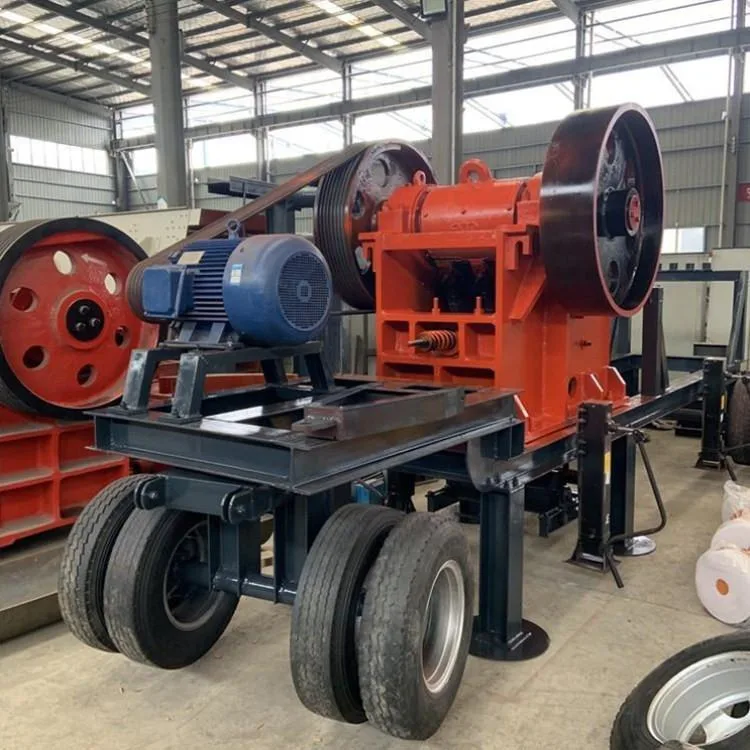 Wheel Mounted Mobile Jaw Crusher Limestone Crusher Machine Iron Ore Crushing Plant