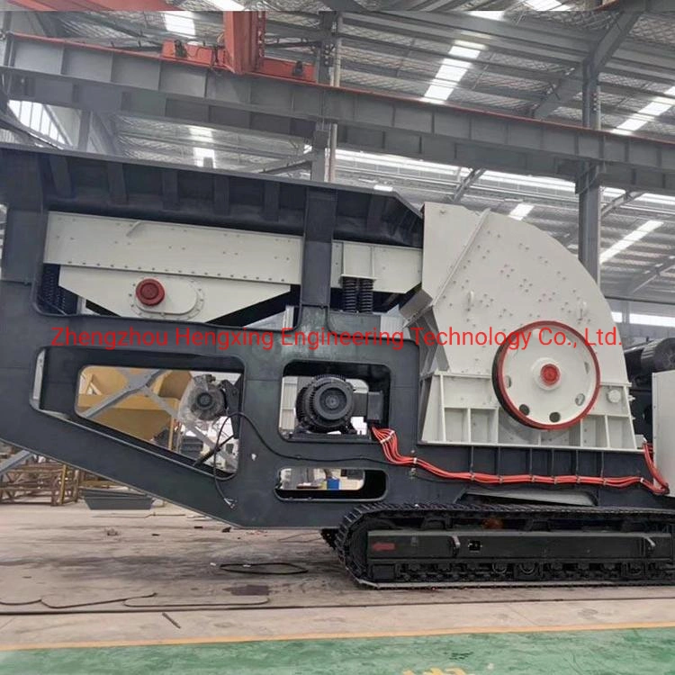 Mining Crushing Plant 30 - 100 Tph Track Mounted Mobile Stone Crusher / Mobile Rock Crushing Plants in Africa