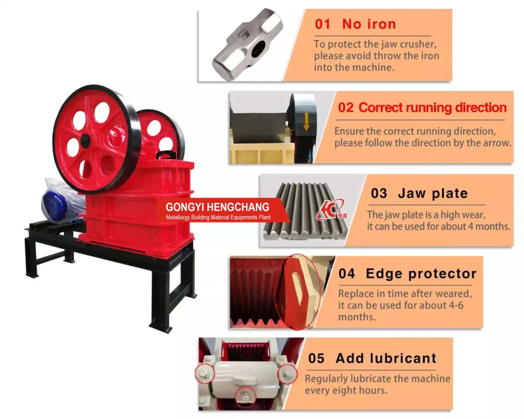 Mini Portable Bulk Stone Tile Block Jaw Crusher Machine Price