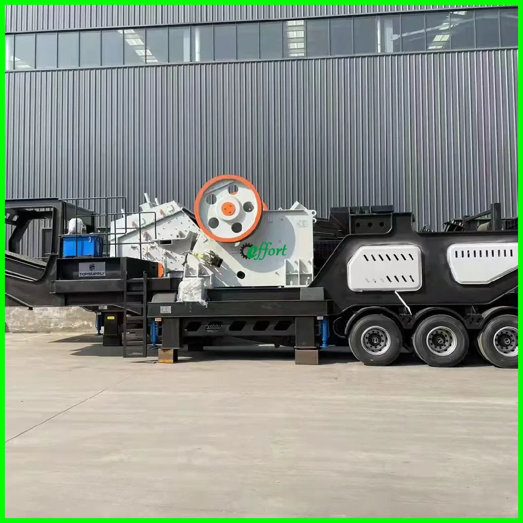 Stable Performance Stone Mobile Crusher Portable Jaw Crusher Rock Crushing Plant