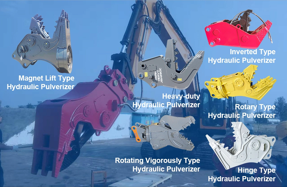 CE Hydraulic Demolition Concrete Crusher Shears Excavator Pulverizer Hydraulic Crushers for Mini Excavator