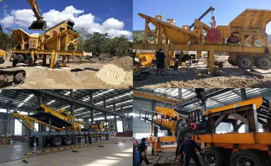 Mobile Crawler Impact Crusher / Construction Material Crushing Plant