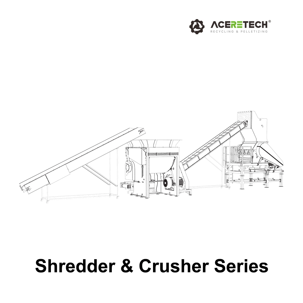 Acs-PRO (028) Easy to Operate Waste Soft Material Recycling Plant with Compaction Crushing Silo