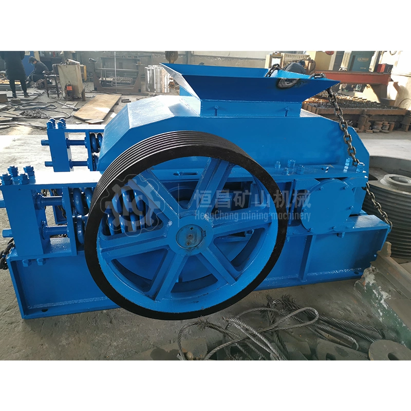 High Strength Rock Roller Mill Crusher Smooth Stone Coal Double Roll Crusher Making Sand Machine