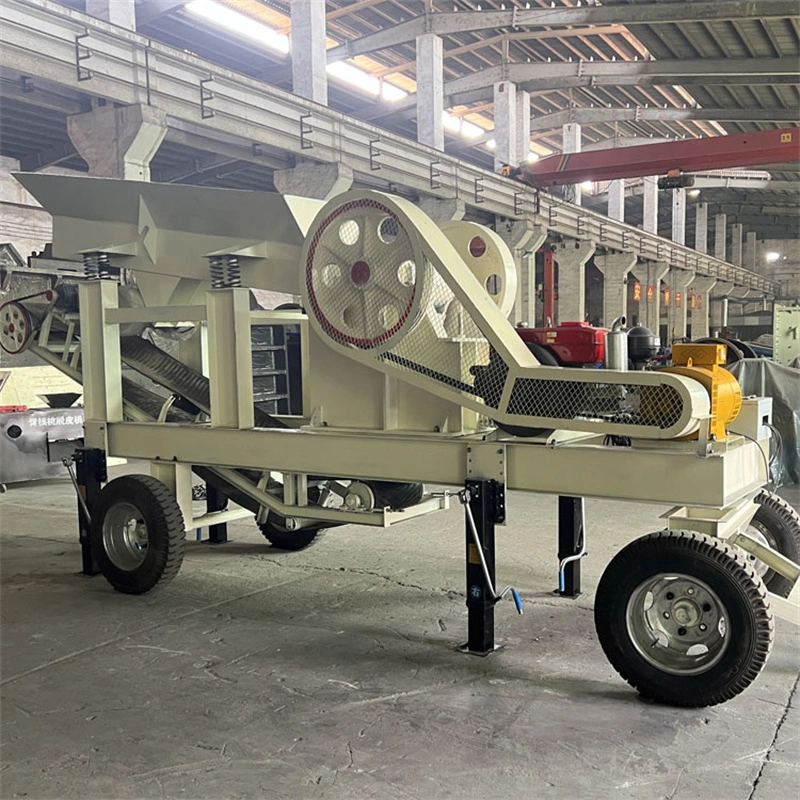 China Latest Design Easy-Maintainable Fuyuan Good Price Portable Concrete Crusher Mobile Rock Crusher for Sale