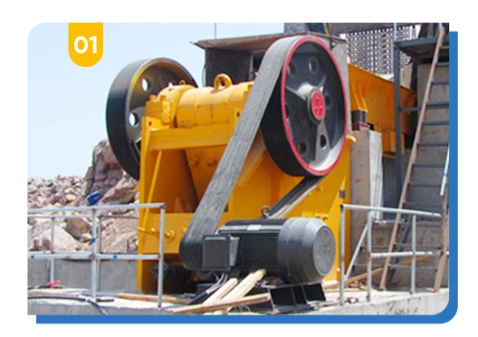 Mining Rock Crushing 10, 20 T/H Jaw Crusher Machine