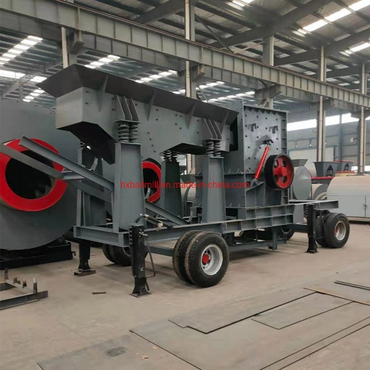 Large Capacity Mobile Limestone Coal Stone Rock Hammer Crusher for Sand Making Plant