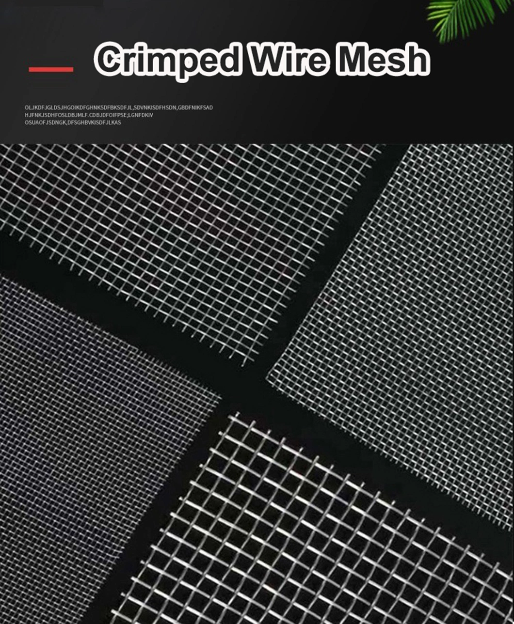 High Tensile Woven Crimped Steel Wire Mesh Crusher Mine Vibrating Screen