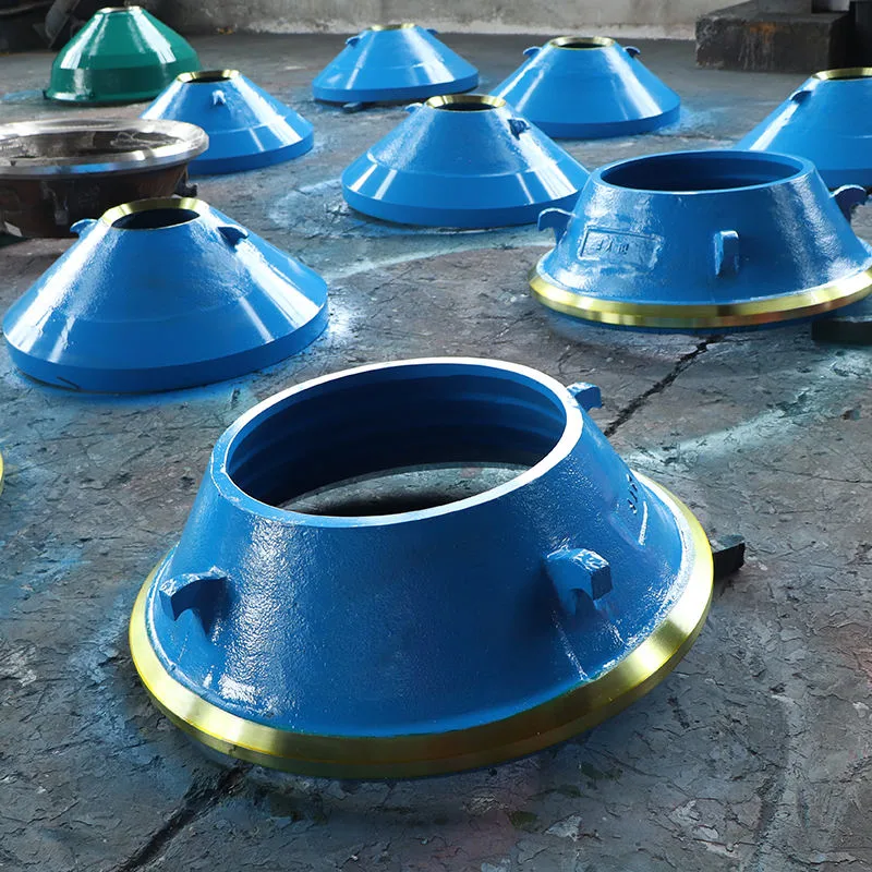 Factory High Quality Stone Cone Crusher Wear Parts Bowl Liner High Manganese Steel Mantle Mining Cone Crusher Parts