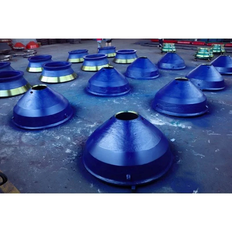 Factory High Quality Stone Cone Crusher Wear Parts Bowl Liner High Manganese Steel Mantle Mining Cone Crusher Parts