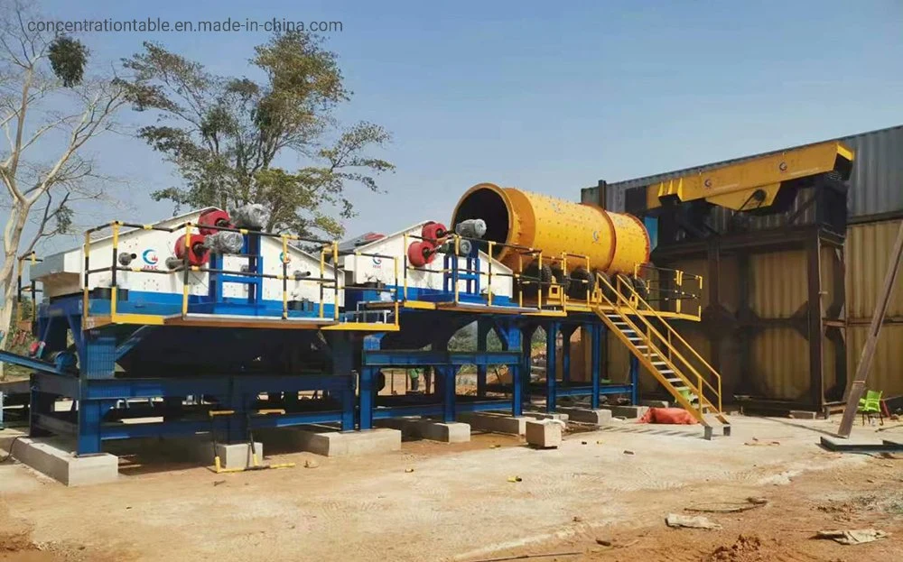 River Alluvial Placer Gold Ore Recovery Gravity Separation Concentrator Gold Mining Processing Equipment