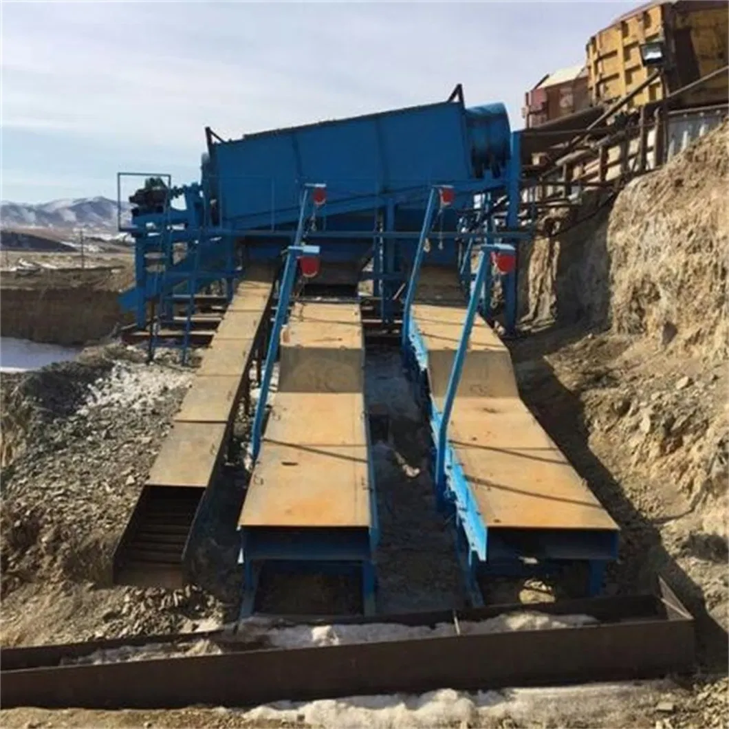 Large Capacity Trommel Rotary Scrubber Mud Gold Mining Equipment