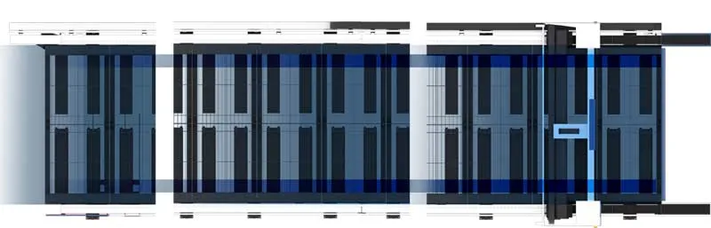 Large Format 6kw 8kw laser Cutter Ground Rail Fibre Laser Cutting Machine Metal Sheet for Energy and Mining