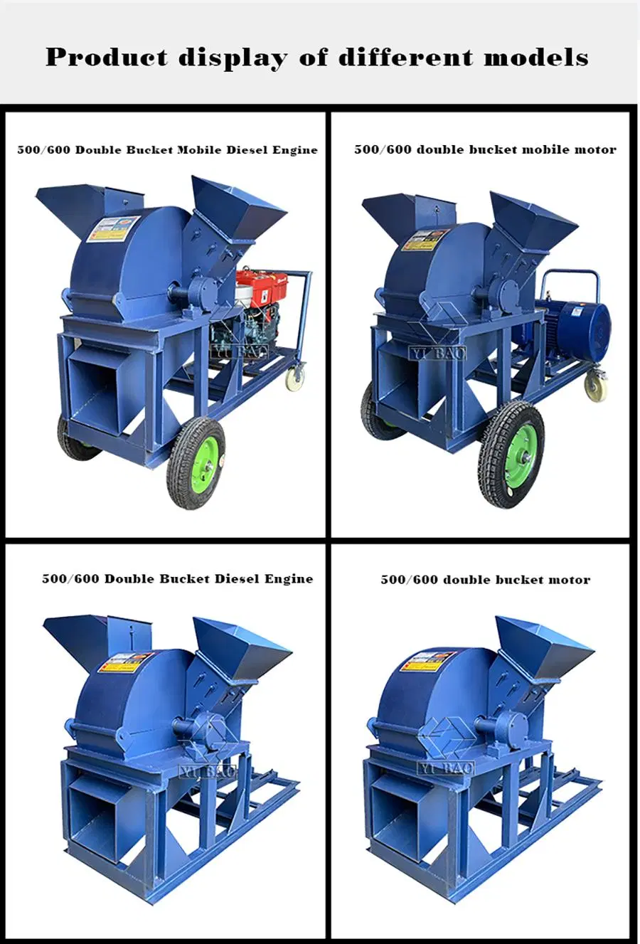 Agricultural Machinery Pine Wood Chips Grinding Hammer Mill Machine Log Pulverizer Crusher Sawdust Making Machine