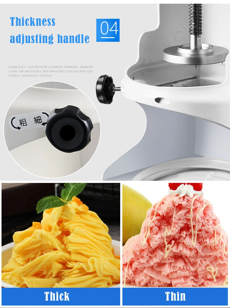 Commercial Snow Ice Crusher Shaver Electric Ice Block Shaving Machine Ice Cream Machine