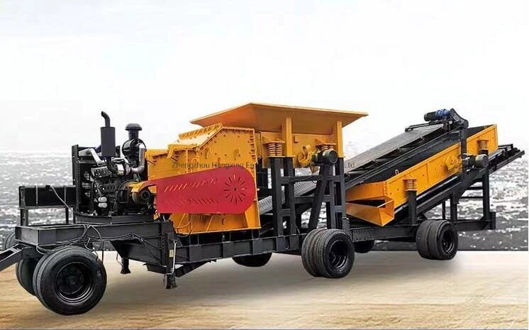 50-100tph Mobile Stone Crushing Machinery Rock Limestone Coal Basalt Granite Ore Jaw Crusher Machine