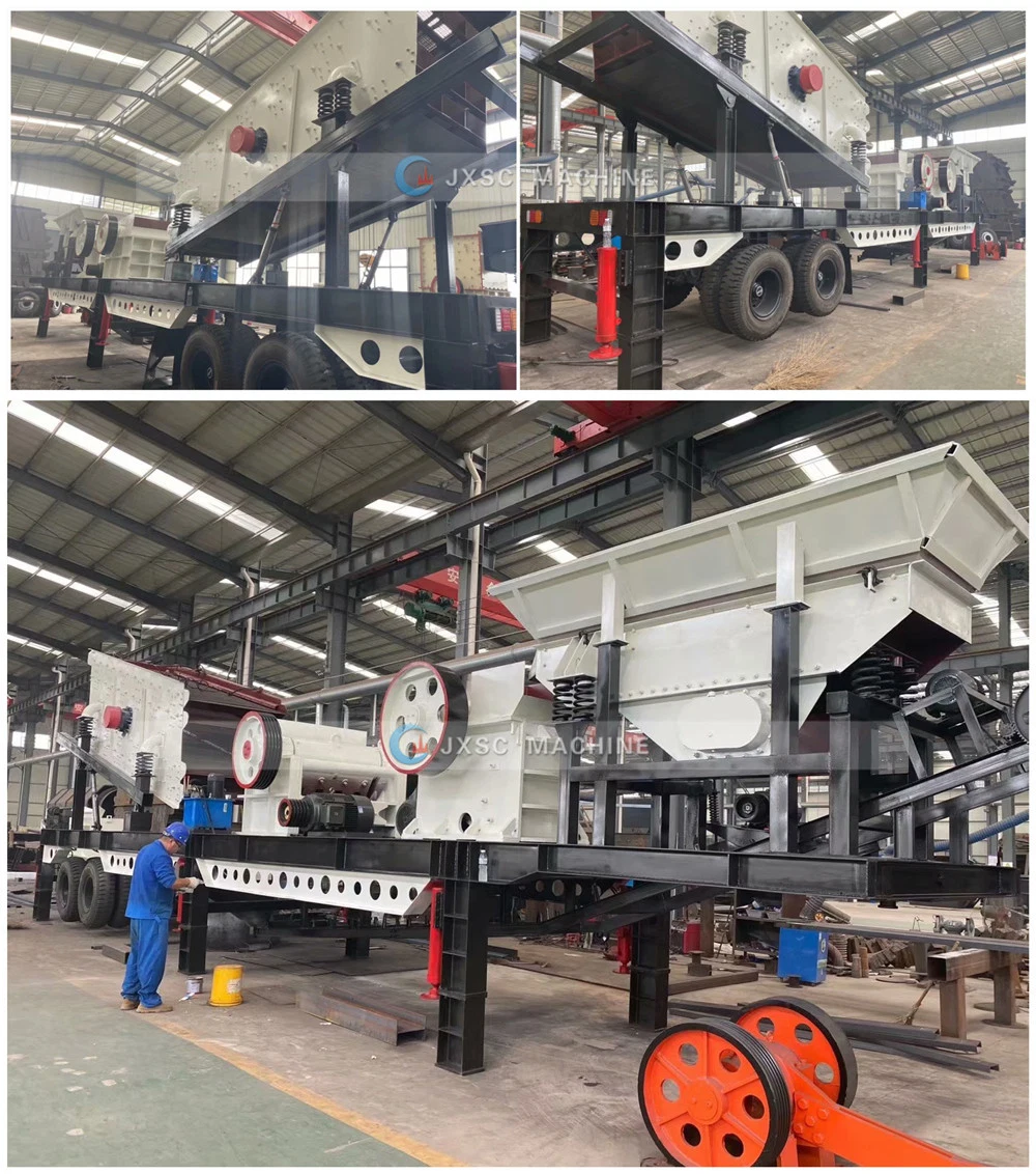 Good Performance 60tph Complete Mobile Cone Crusher Plant for Crushing River Stone