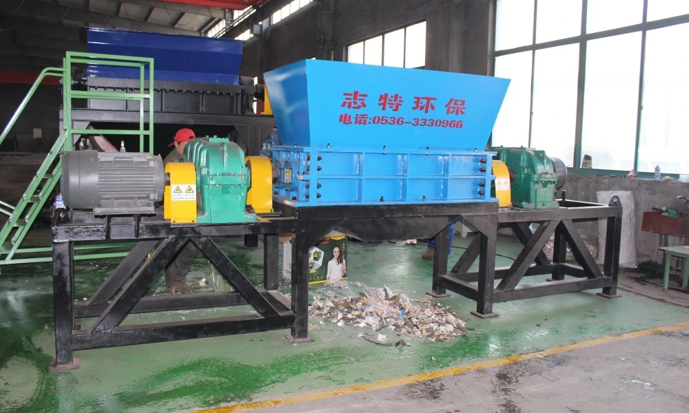 Plastic/Wood/Metal/Tyre Aluminum Industrial Large Domestic Waste Crusher