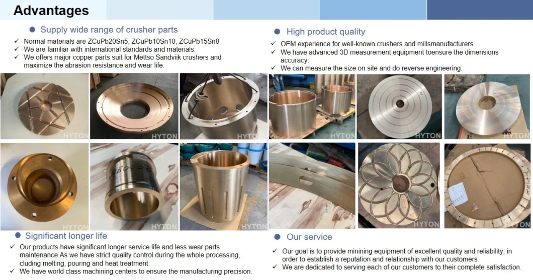 CH440 H4800 Cone Crusher Replacement Parts Thrust Bearing