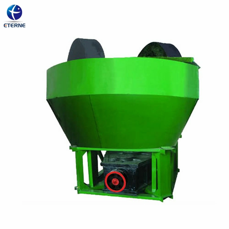 Et Zimbabwe Popular Use Small Rock Gold Crusher Gold Powder Grinding Machine 1tph 1100mm Gold Wet Pan Mill