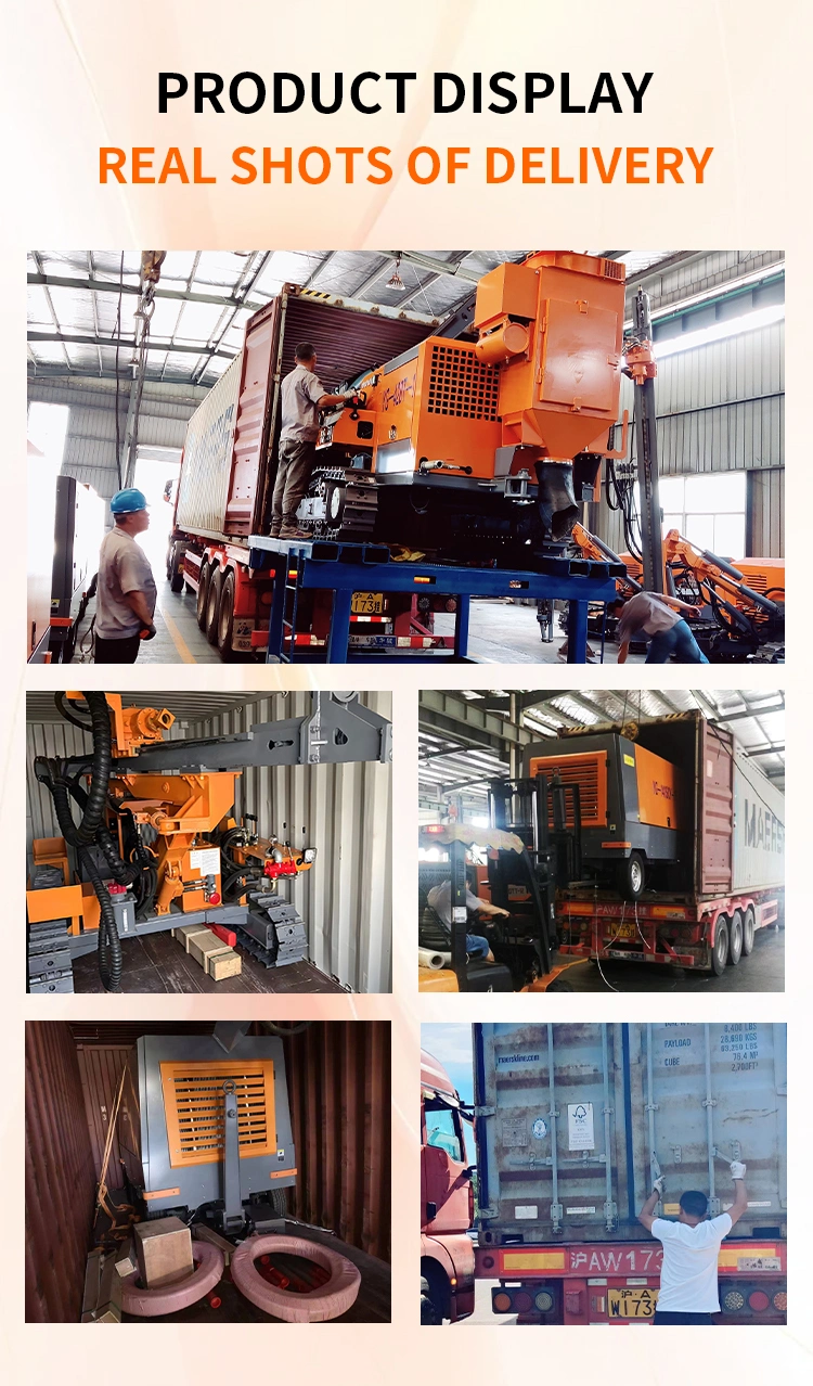 Hydraulic DTH Drill Rig Automatic Blast Hole 24m Crawler Mining Drilling Machine