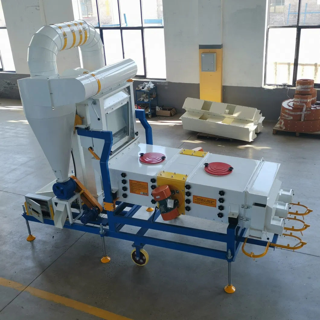 Factory Cheap Hot Sale Food Grain Bean Wheat Corn Sieve Particle Sieving Separator Seed Cleaning Linear Vibrating Screen Machine