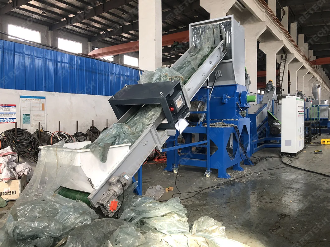 PP PE LDPE LLDPE Film Crushing Washing Drying Production Line Waste Plastic Recycling Machine Plant