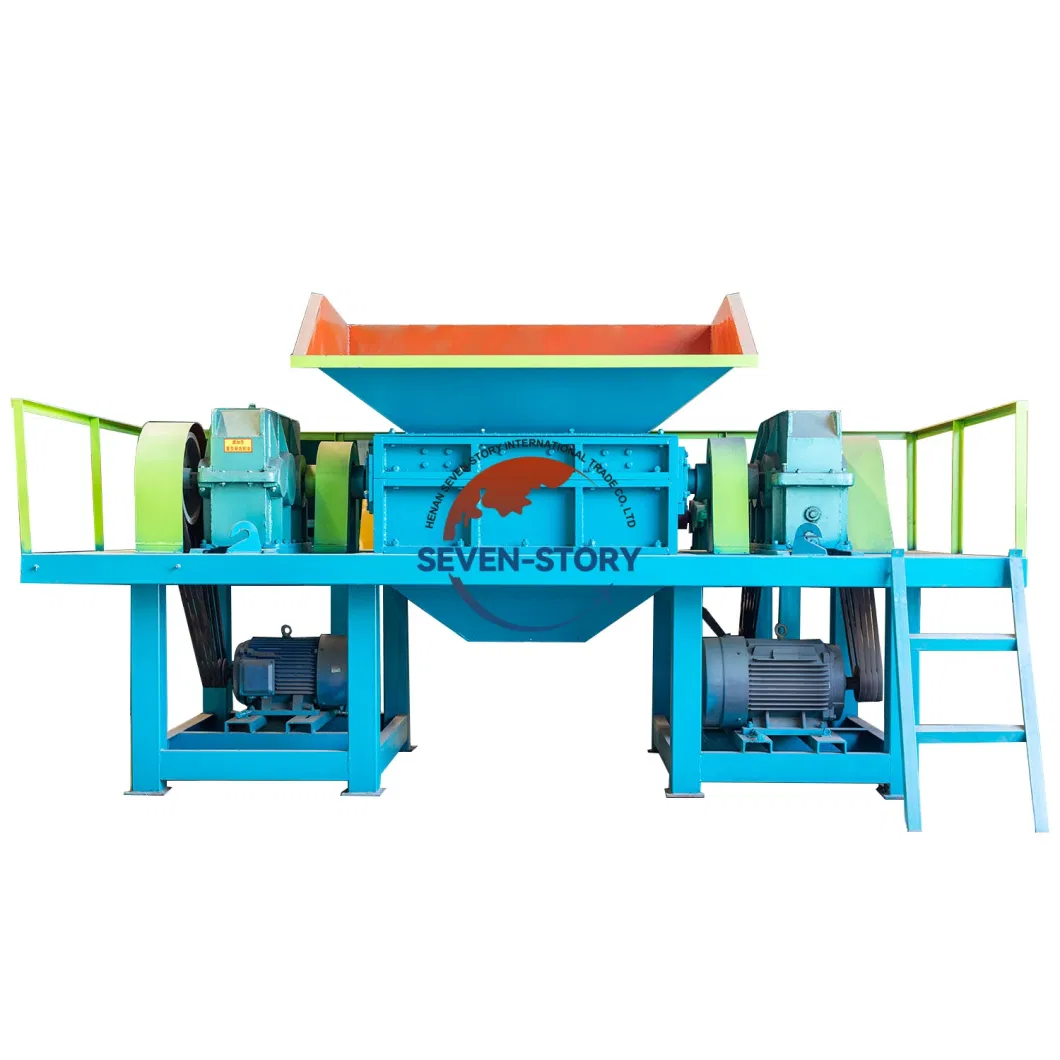 Industrial Double Shaft Shredder Stainless Steel Scrap Copper Crusher for Sale