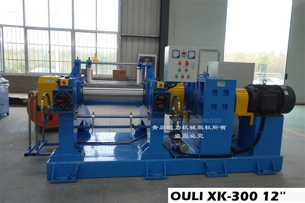 Space Saving Automatic Opening Two Roll Mixing Mill for Rubber and Plastic