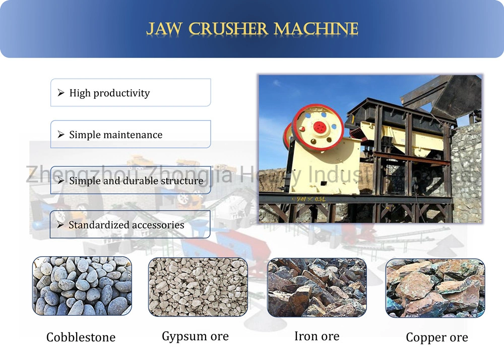 Small Mobile Gold Ore Primary Crushing Equipment Stone Aggregate Mining Machine Jaw Crusher with Diesel Engine