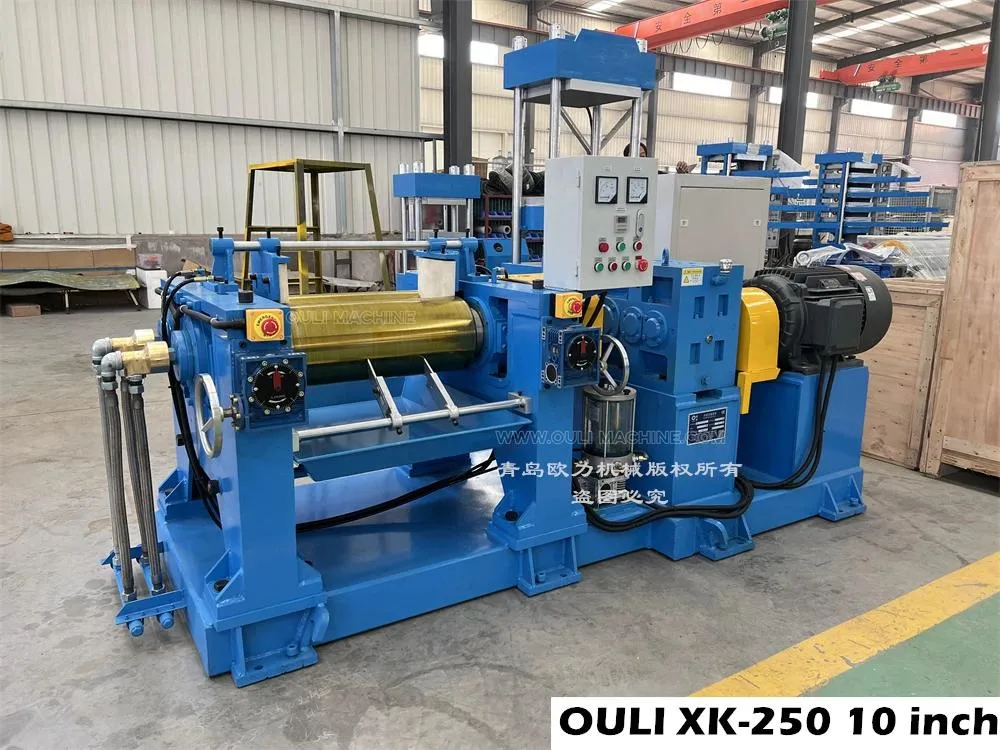 Space Saving Automatic Opening Two Roll Mixing Mill for Rubber and Plastic