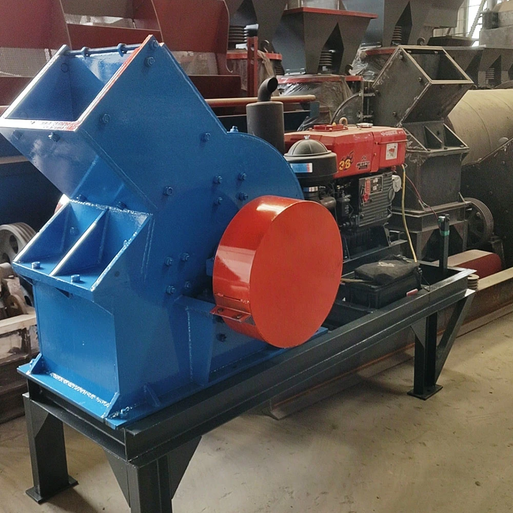 Mobile Type Granite Gravel Small Rock Hammer Crusher for Gold Mining