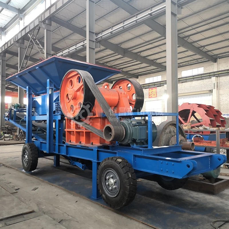 Mobile Concrete River Cobblestone Crushing Machinery Jaw Crusher