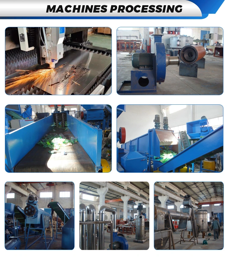 Waste Plastic Pet Bottle Crushing Washing Drying Recycling Line / Machine / Plant