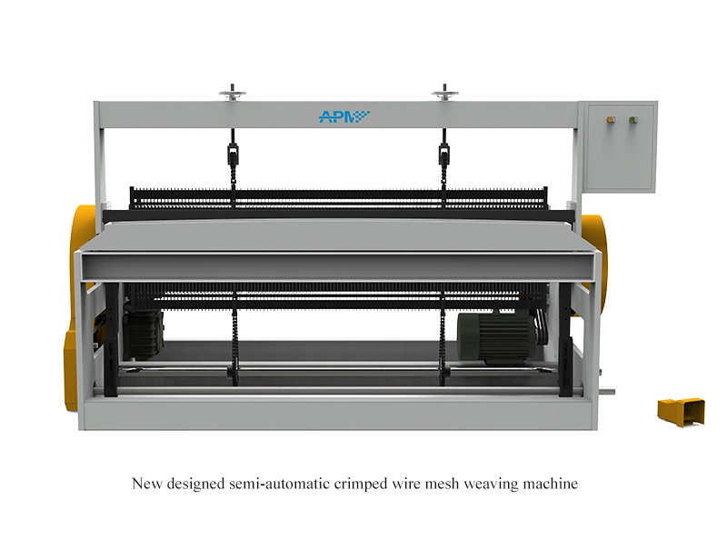 Semi Automatic Corrugated Wire Mesh Mining Screen Netting Machine