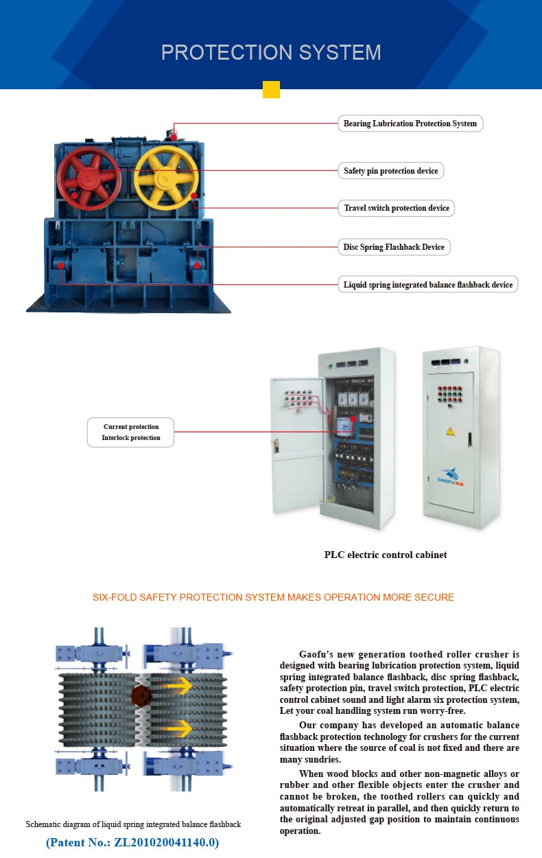 Small Concrete Crushing Machinery Four Toothed Roller Crusher