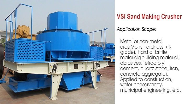 Vertical Shaft Impact Crusher, VSI Sand Making Machine for Sand Making Plant