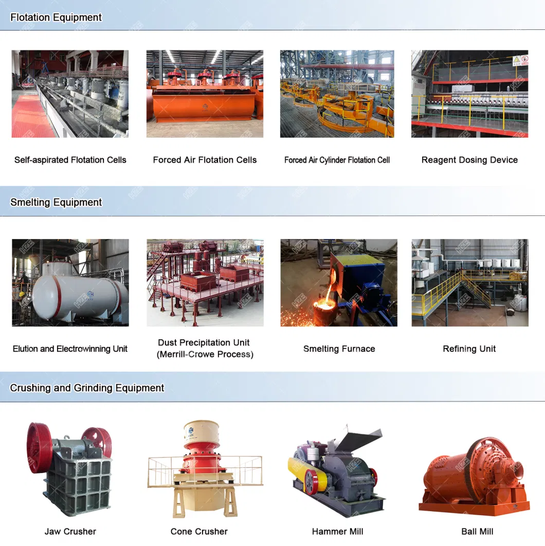 Small / Medium / Large Scale Gold Mining Equipment for Processing