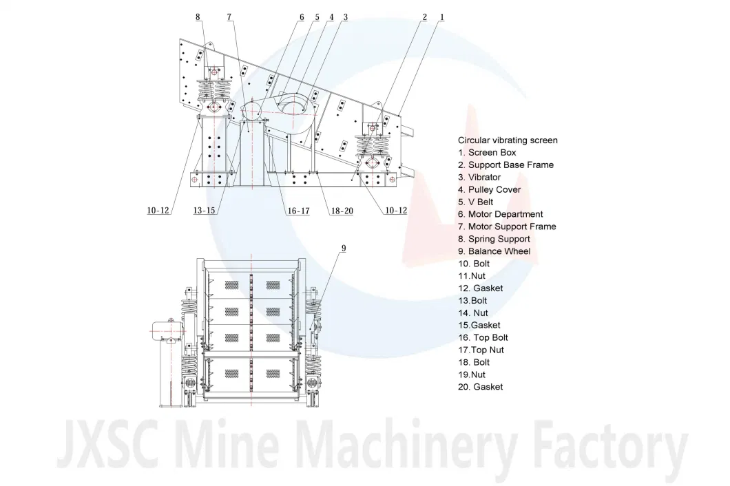 High Efficiency Mining Machinery Stone Crusher Plant Vibrating Screen