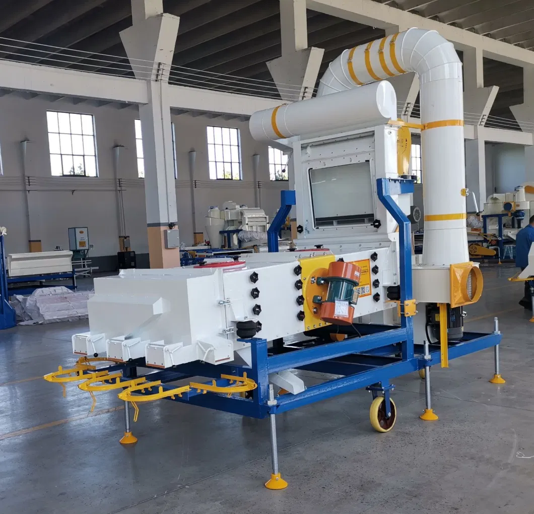 Factory Cheap Hot Sale Food Grain Bean Wheat Corn Sieve Particle Sieving Separator Seed Cleaning Linear Vibrating Screen Machine