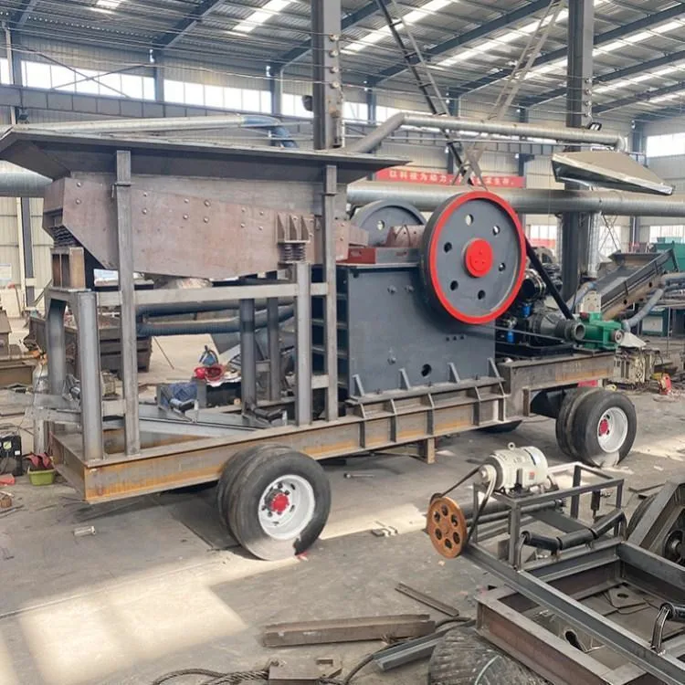 Wheel Mounted Mobile Jaw Crusher Limestone Crusher Machine Iron Ore Crushing Plant