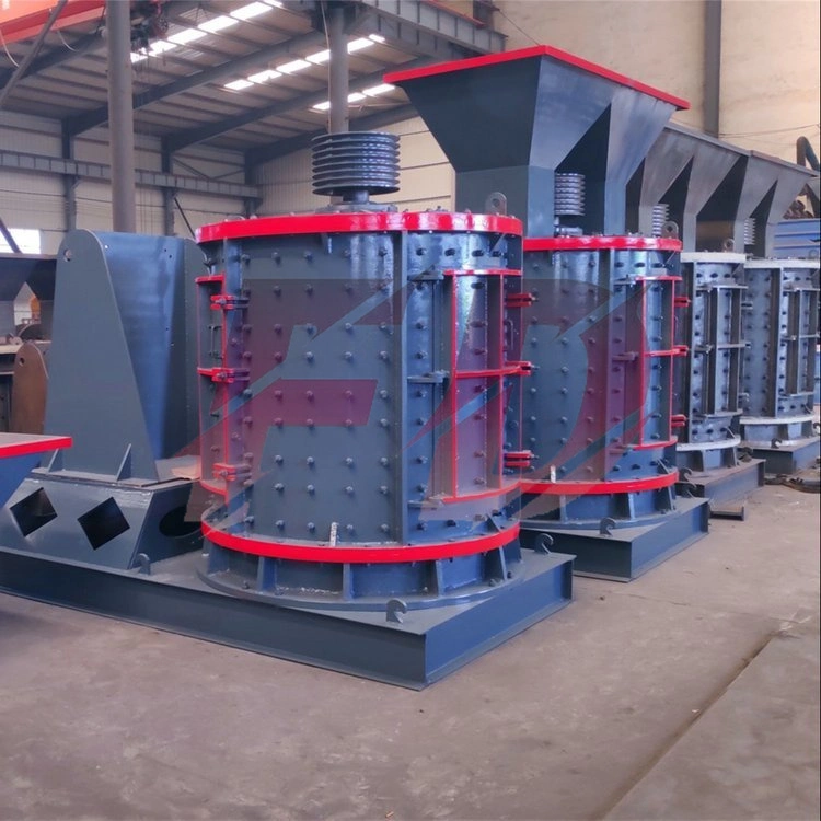 Small Vertical Shaft Crusher, Metal Glass Crusher, Round and Smooth Particle Shape