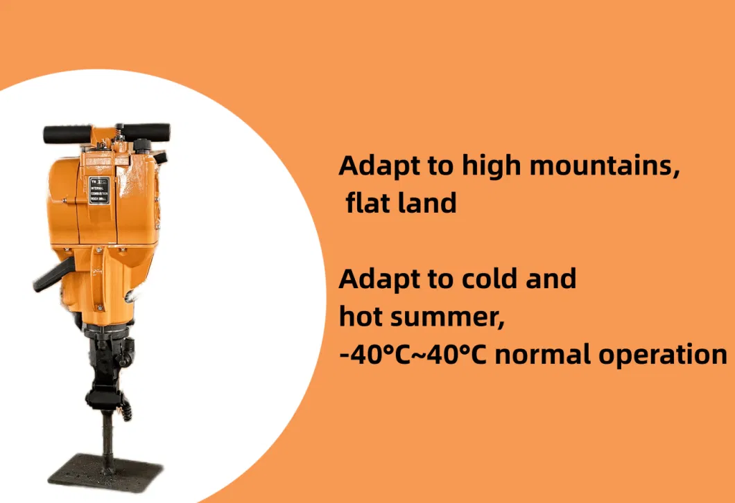 Hand Hold Mining Quarry Construction Use Gasoline Petrol Power Rock Drill Machine Equipment Yn27c