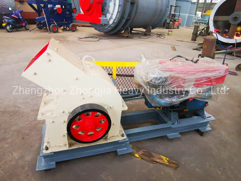 Mobile Stone Rock Crushing Hammer Crusher with Wheels