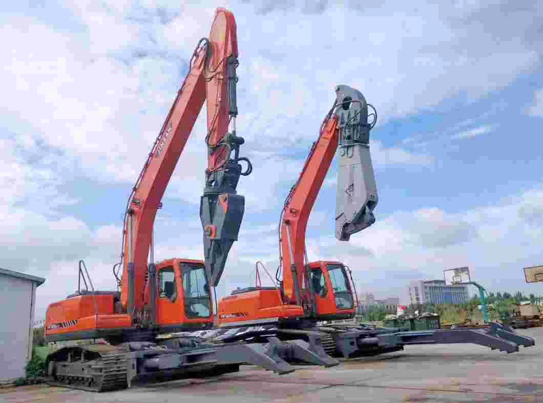 Excavator Hydraulic Rotating Pulverizer/Demolition Crusher Car