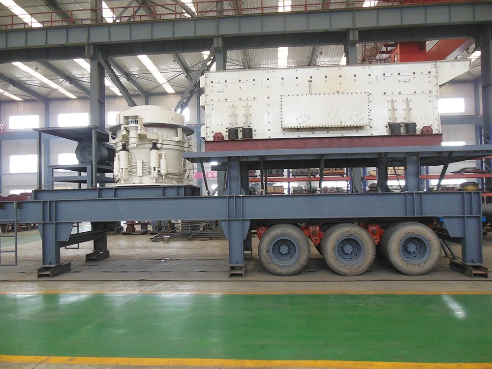 Wheel Mobile Crushing Plant Mobile Stone Crusher with Vibrating Screen