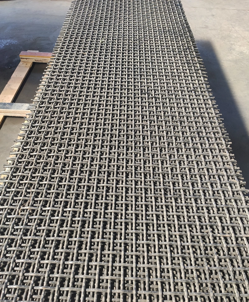 Crimped Woven Wire Mesh Vibrating Sieve Crusher Rock Coal Mine Quarry Screen