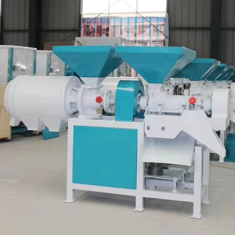 Industrial Maize Corn Flour Mill Plant Corn Grits Making Machine Complete Line with Cleaner Hoist Lifting Dual Corn Peeling Mill