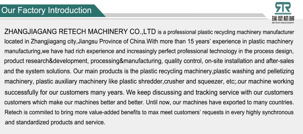 PP PE LDPE LLDPE Film Crushing Washing Drying Production Line Waste Plastic Recycling Machine Plant